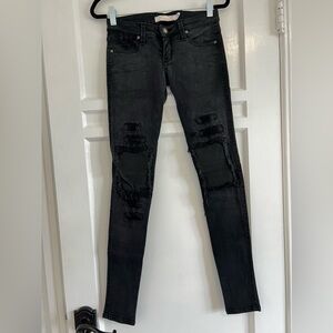 Size 23 Frankie B. Skinny jeans